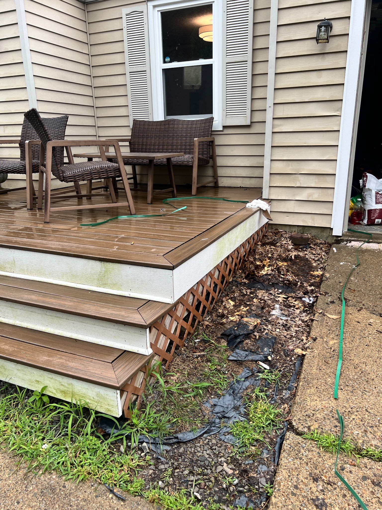 Deck cleanout after